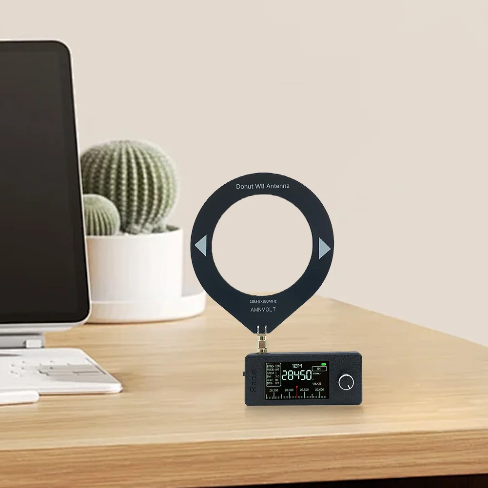 SI4732 0.5-108 ميجا هرتز راديو محمول LSB USB AM FM جيب راديو صغير 1.9 بوصة IPS شاشة HF SW MW VHF راديو مع هوائي حلقي