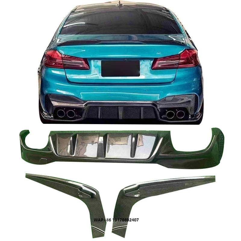 

Carbon Fiber Rear Lip Diffuser with Side Splitter for 5 Series F90 G30 M5 2010-2016