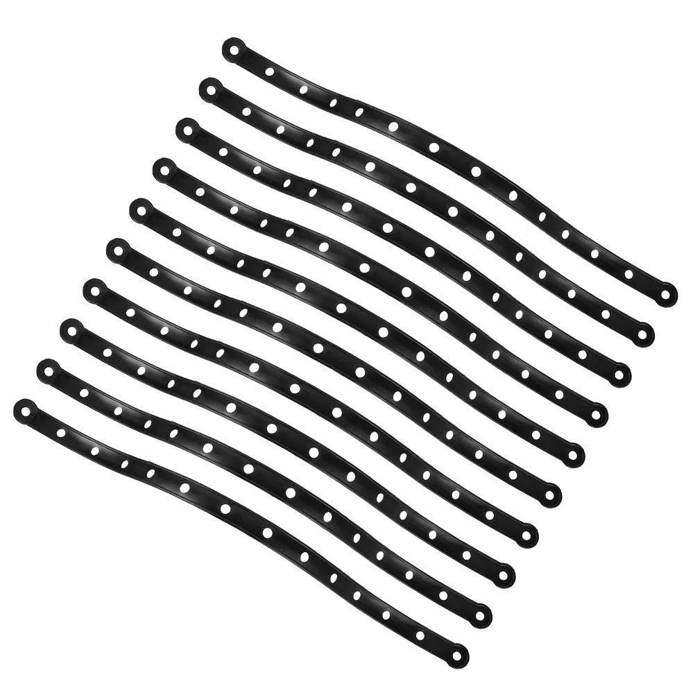 

10 Black Plastic Hanger Connector Strips Display Clothes Kit Space Saving Clothing Store ganization Solutions