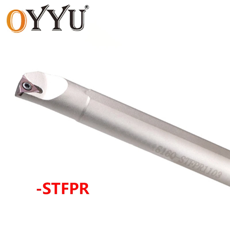 

OYYU White Nickel Coated Internal Turning Tools S08K-STFPR09 S10K S12M S14N S16Q S20R STFPR11 Boring Bar CNC Lathe Cutter Holder