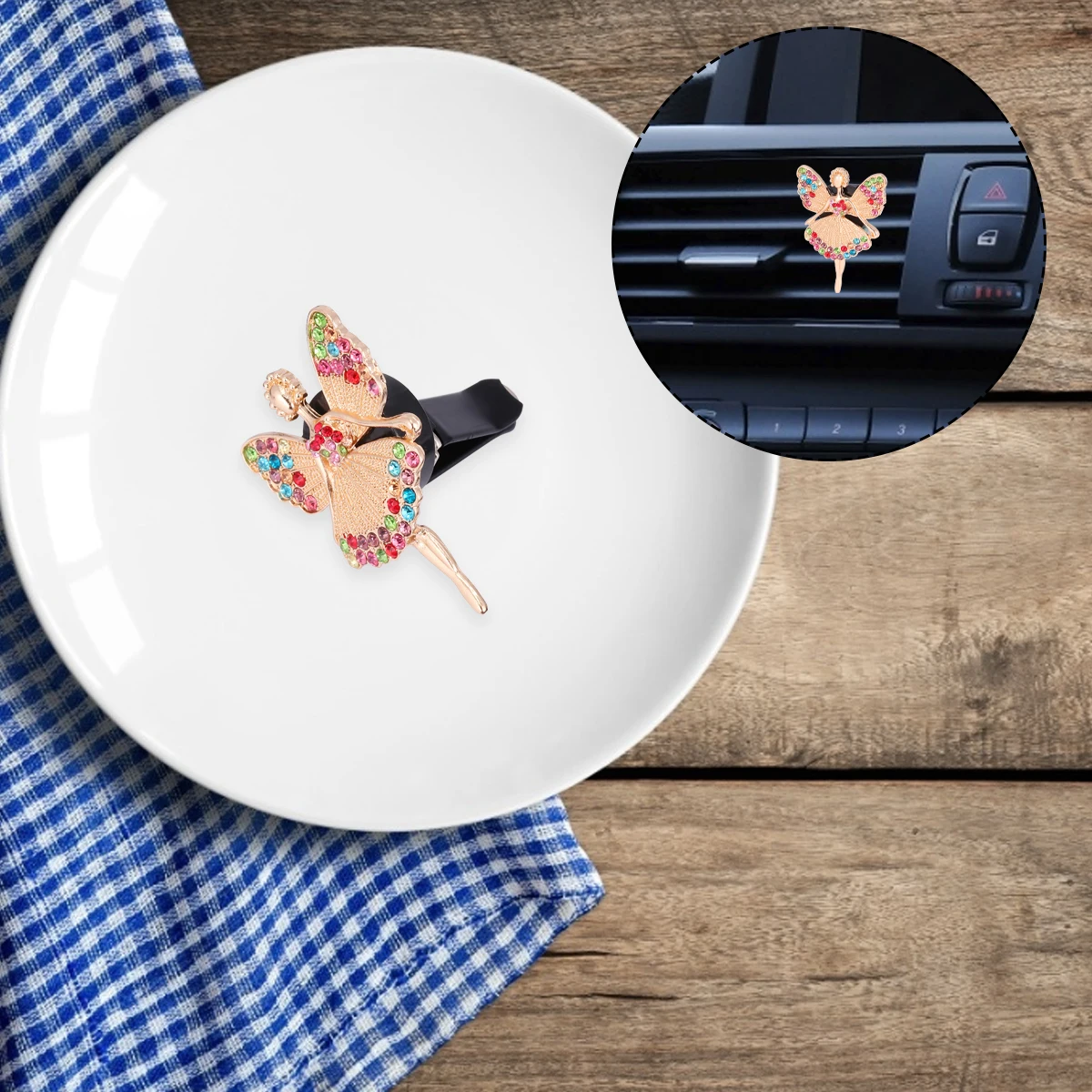 

Car Perfume Aromatherapy Diffuser Auto Adornment Elf Mini Freshener Auto nament Plastic Metal Christmas Gift