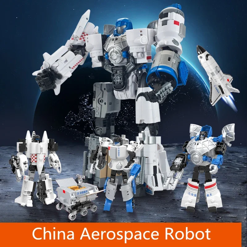 China Aerospace Museum Robot Space Morphers Transformation Transformer Rocket Lunar Rover Spaceship Shuttle Satellite Station