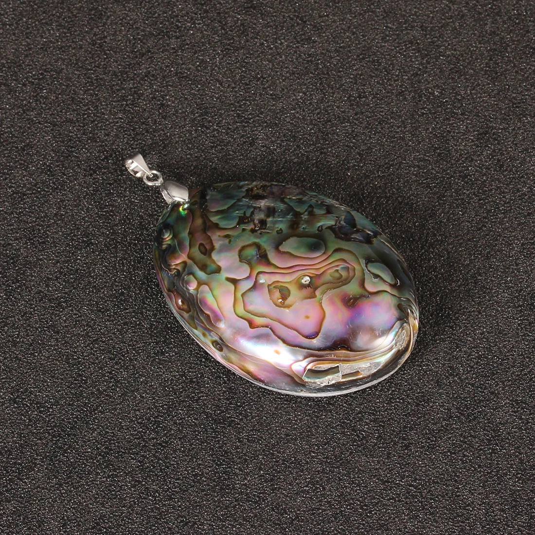 XINYAO Vintage Silver Color Abalone Shell Pendants Charms 60*39mm Natural Mother of Pearl Shell Pendants For Jewelry Making