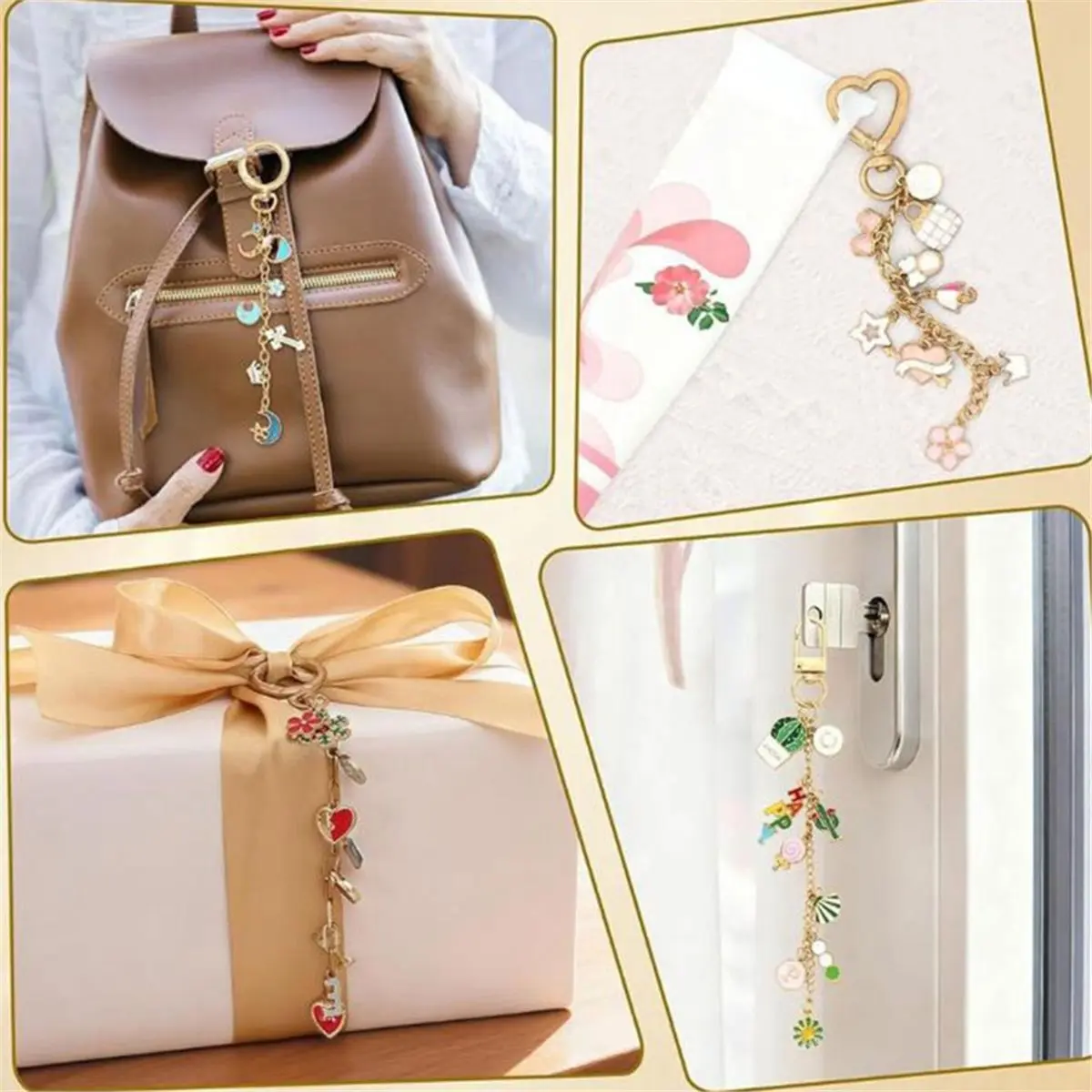 【MUST-HAVE LIST】 316Pcs Keychain Making Kit, DIY Charms Jewelry Set with Chains, Hooks, Rings & Tools for Gifts