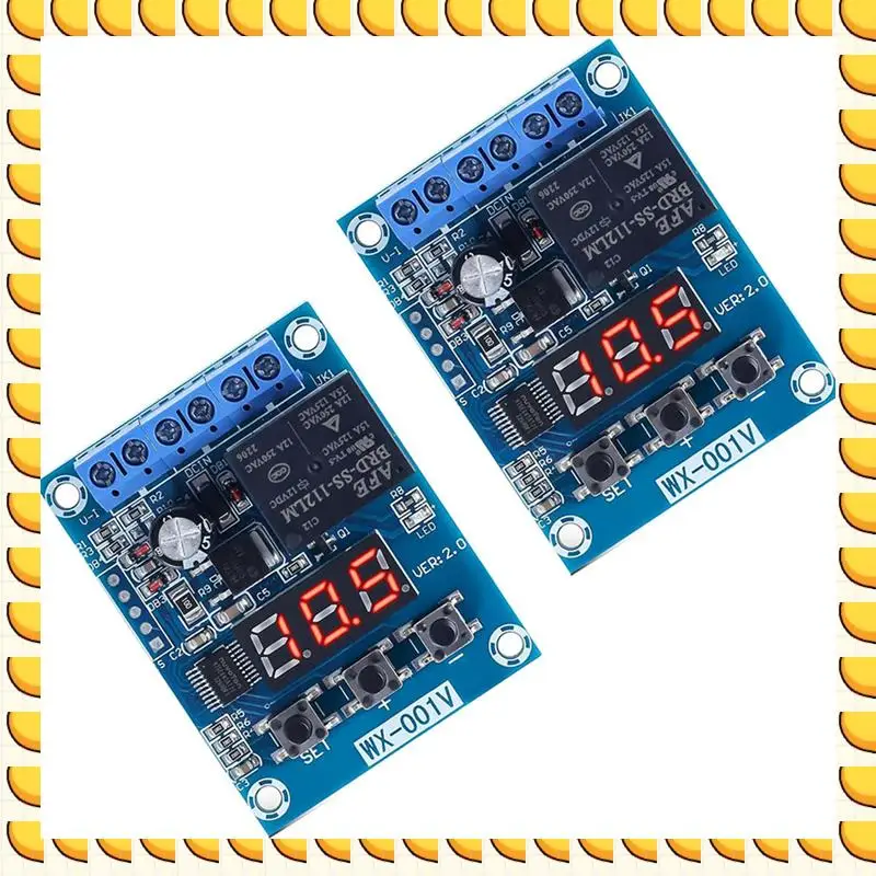 

BAAU 2PCS Low Voltage Cutoff, Battery Voltage Monitor Module DC 12V Low Voltage Cut Off Charge Discharge Protection Board