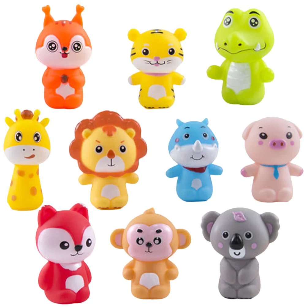 

2 Sets of Animal Finger Puppets Cute Vinyl Finger Puppets Props Finger Puppet Toys for Kids Toddlers