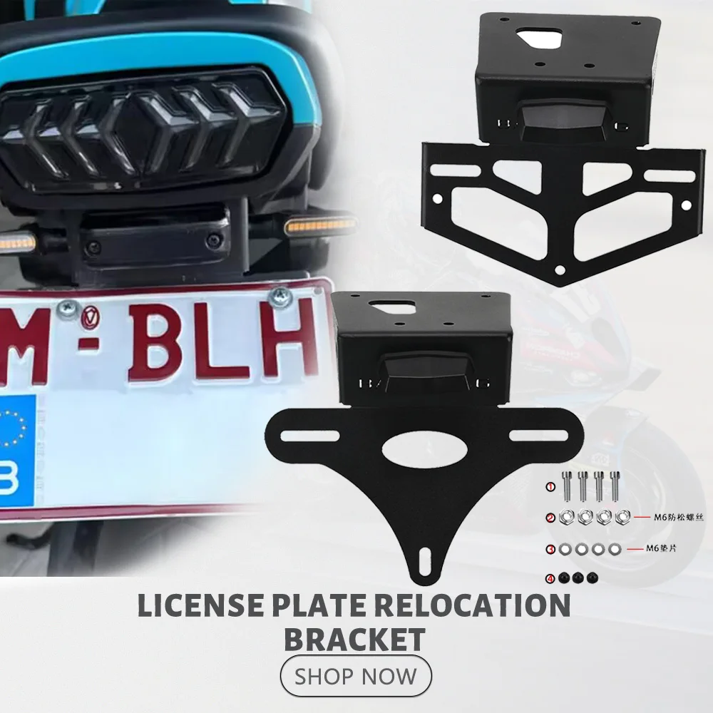 

2024 GROM125 Motorcycle License Plate Holder Bracket For Honda MSX 125 MSX125 2022 2023 GROM 125 Tail Tidy Fender Eliminator Kit
