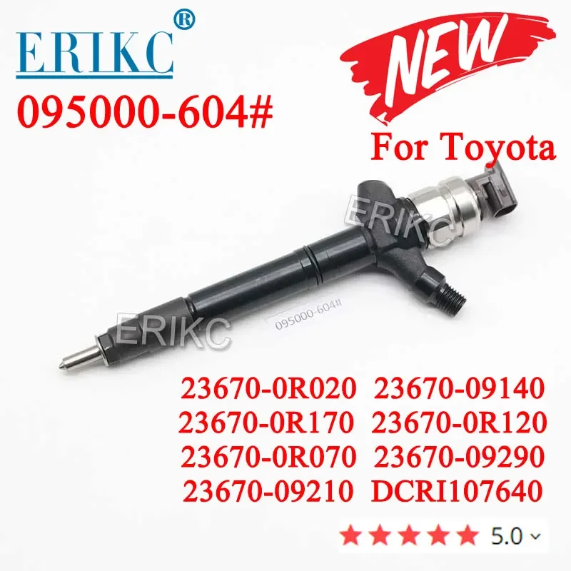 23670-0R020 23670-09140 Diesel Injector 095000-6041 Auto Car Fuel Injectors 095000-6040 095000-6043 FOR Toyota Corolla Verso 2.2