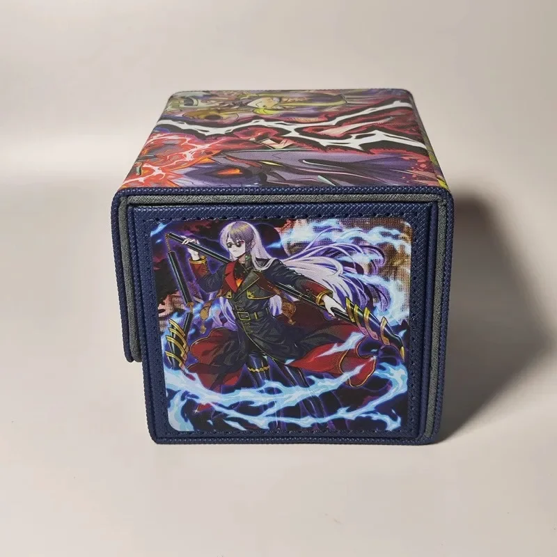 YuGiOh Vanquish Soul Animation Characters Self Made Leather Card Storage Box Center Card Anime Classics Game Collection Card Toy