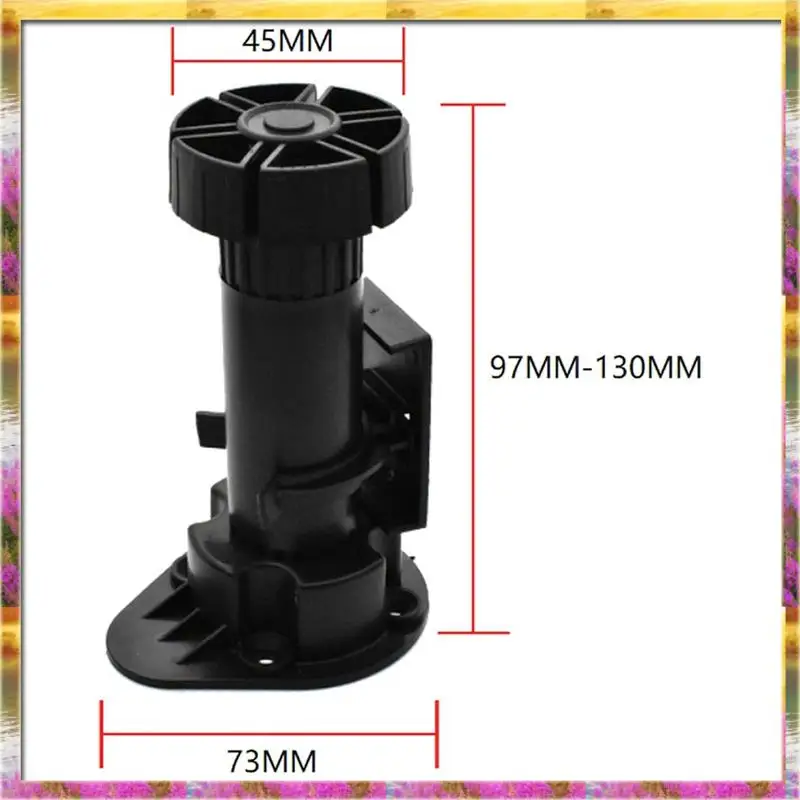 ABSU 12-pack zwarte kast stelpoten meubelpoten verstelbaar van 3-7/8 inch tot 5-1/8 inch, voor meubels, kasten