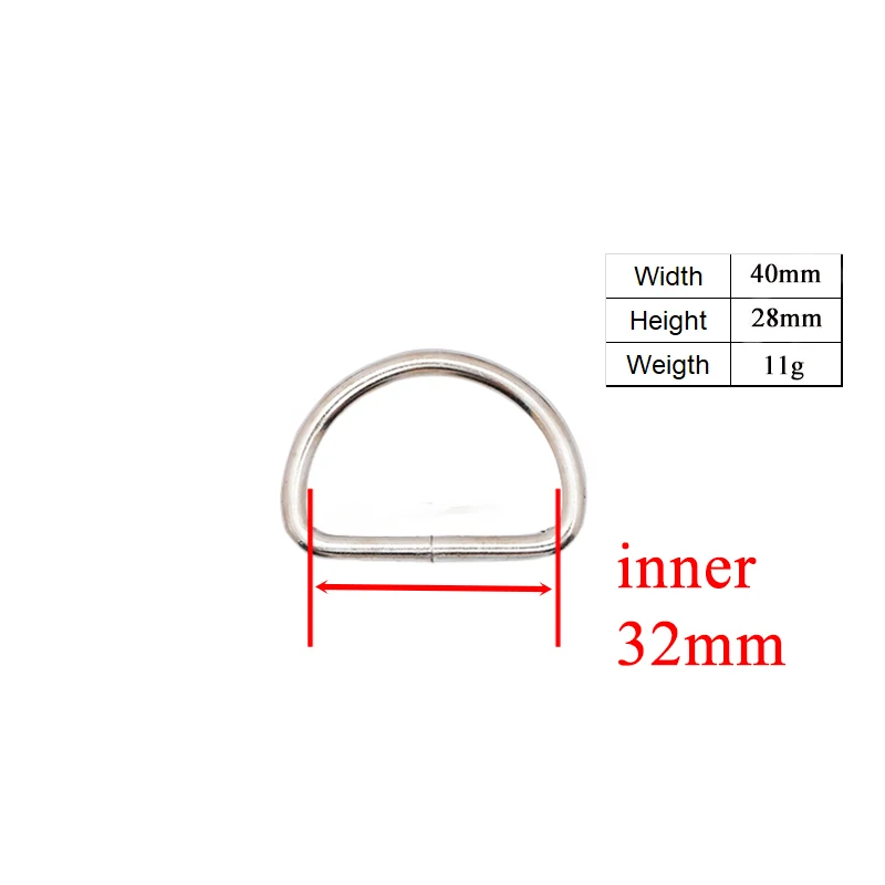 1pc DIY for Dog Collar Needlework Luggage 3.0Ccm Sewing 2.0cm handmade manual button 1.5cm D Ring semi ring Buckle accessories