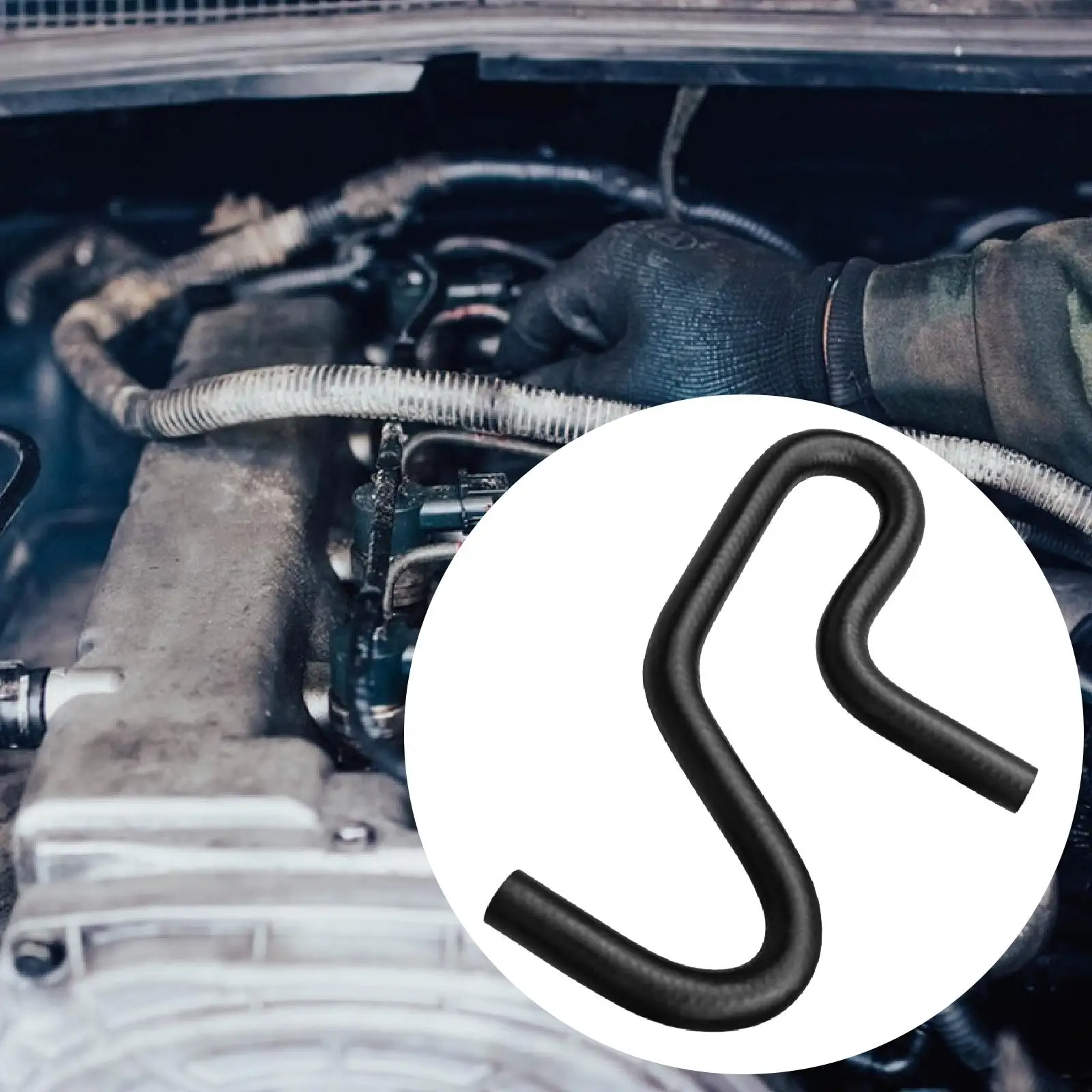 

3/8 "U-образный вырез, формованный изогнутый топливный шланг, замена резинового шланга, простые в использовании топливные системы, двигатели, профессиональный топливный шланг 10 мм