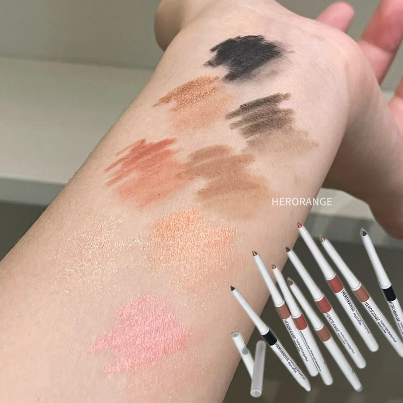 Glitter Diamond Lying Silkworm Pencil Peach Shimmer Highlighter Aegyo Sal Stick Brighten Eye Shadow Pen Makeup Korean Cosmetic