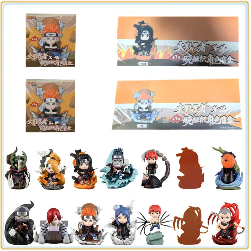 

In Stock Original NARUTO Xiao Organization Series Blind Box First Bullet, Second Bullet Anime Character Models Cute Toys Gifts