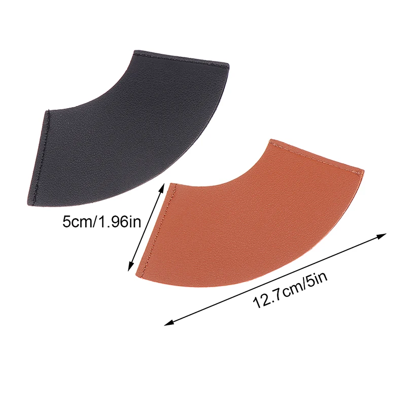 1PC Fan Shaped Bookmark Leather Mini Portable Gift Bookmark Book Clip Book Corner Protector School Supplies PU Book Marks