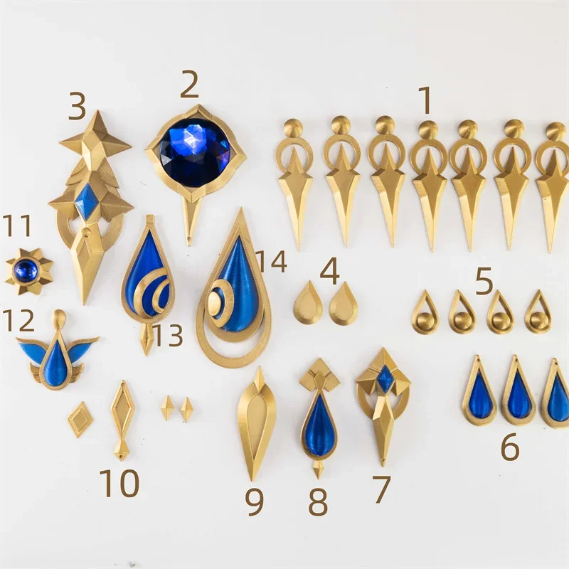 

1 Set Game Genshin Impact Furina Focalors Cosplay Props Costume Accessories Furina de Fontaine Halloween Christmas Cosplay Costu