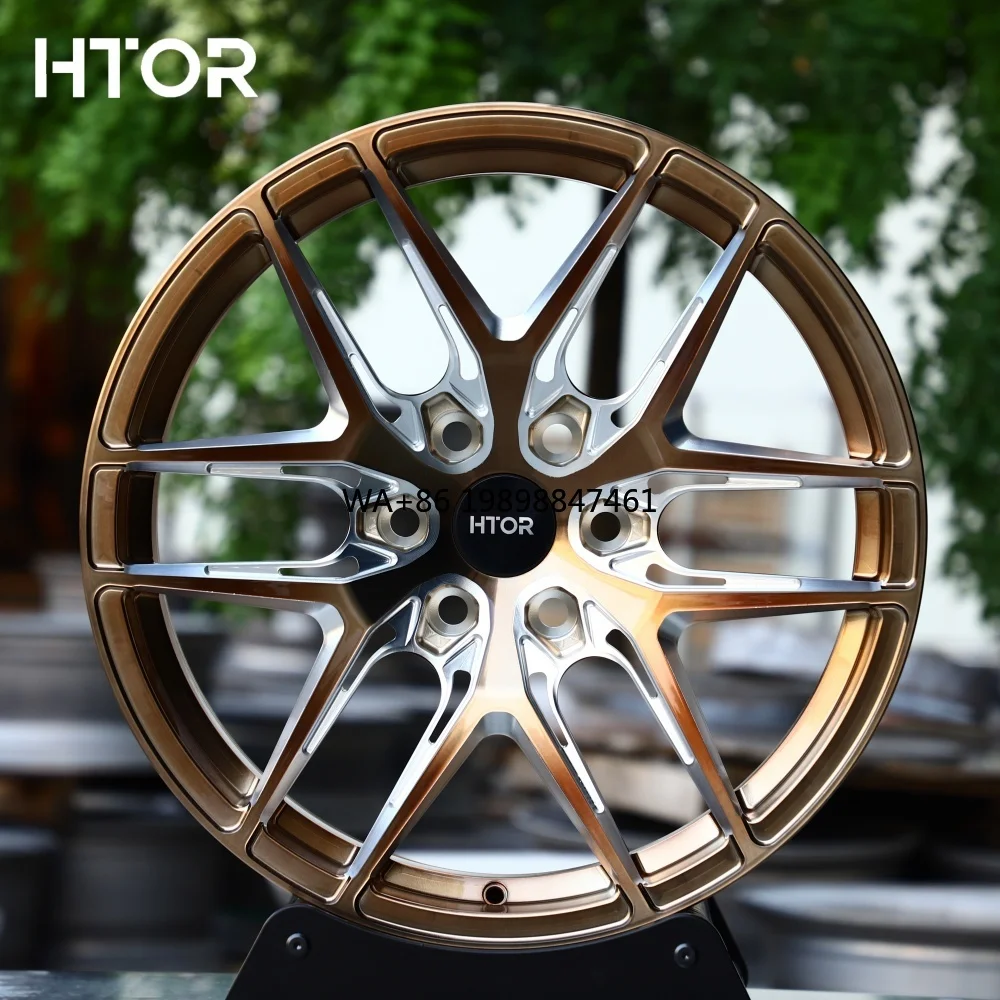 

HTOR New 18 19 20 22 Inch Polished Aluminum Alloy Forged Wheels 6x135 6x139.7 Multi-Spoke Off-road Car Wheels for Pickup&SUV