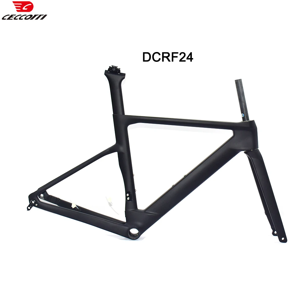 CECCOTTI Newest Bicycle Model Full Hidden Cable Carbon Frame Disc Brake Road Bike Frame