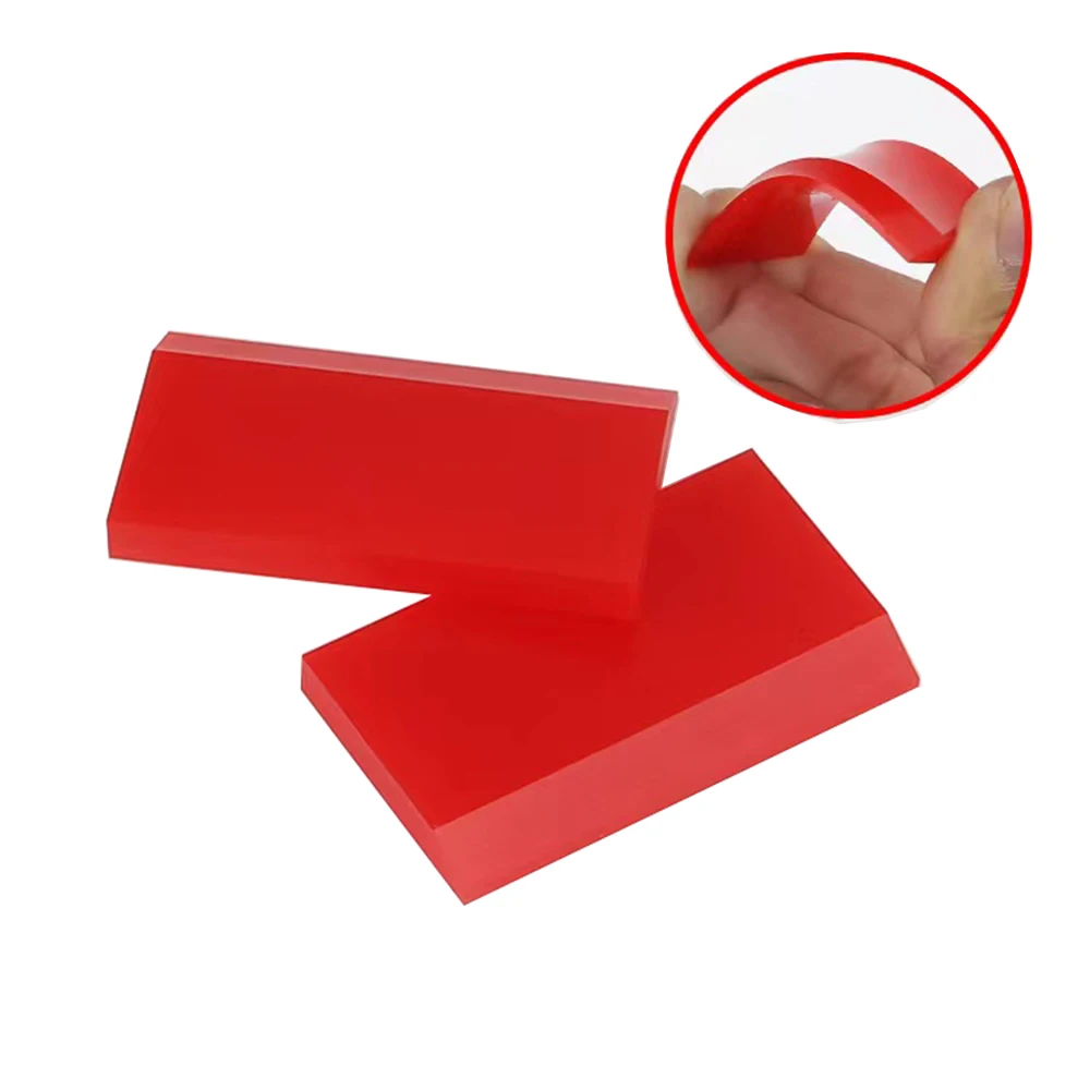 3Pcs Mini Car PPF Squeegee Anti-Scratch TPU Rubber Scraper for Vinyl Wrap Tint Water Blade Window Glass Tools