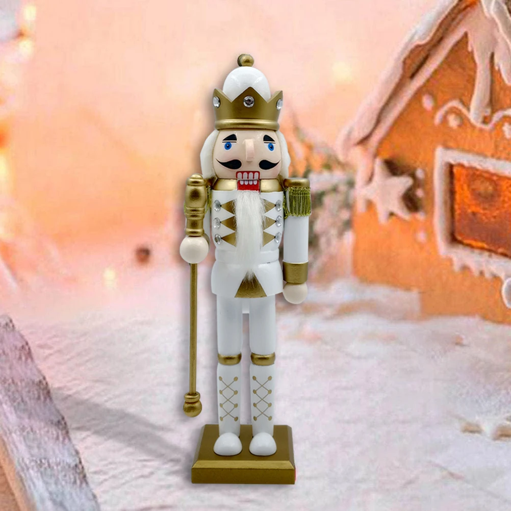 

Christmas Traditional Nutcracker Figure Wooden Desktop Decor For Home Living Room Bedroom Car Xmas Gift Nutcracker Soldier