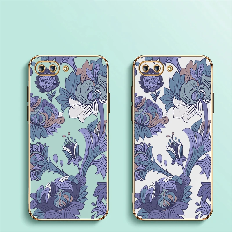 جراب هاتف لهاتف انفينيكس هوت 20 20S 20i 30i 30 4G 5G 40 Pro 40i غطاء فاخر مقاوم للصدمات من السيليكون الناعم المطلي على شكل زهرة #6