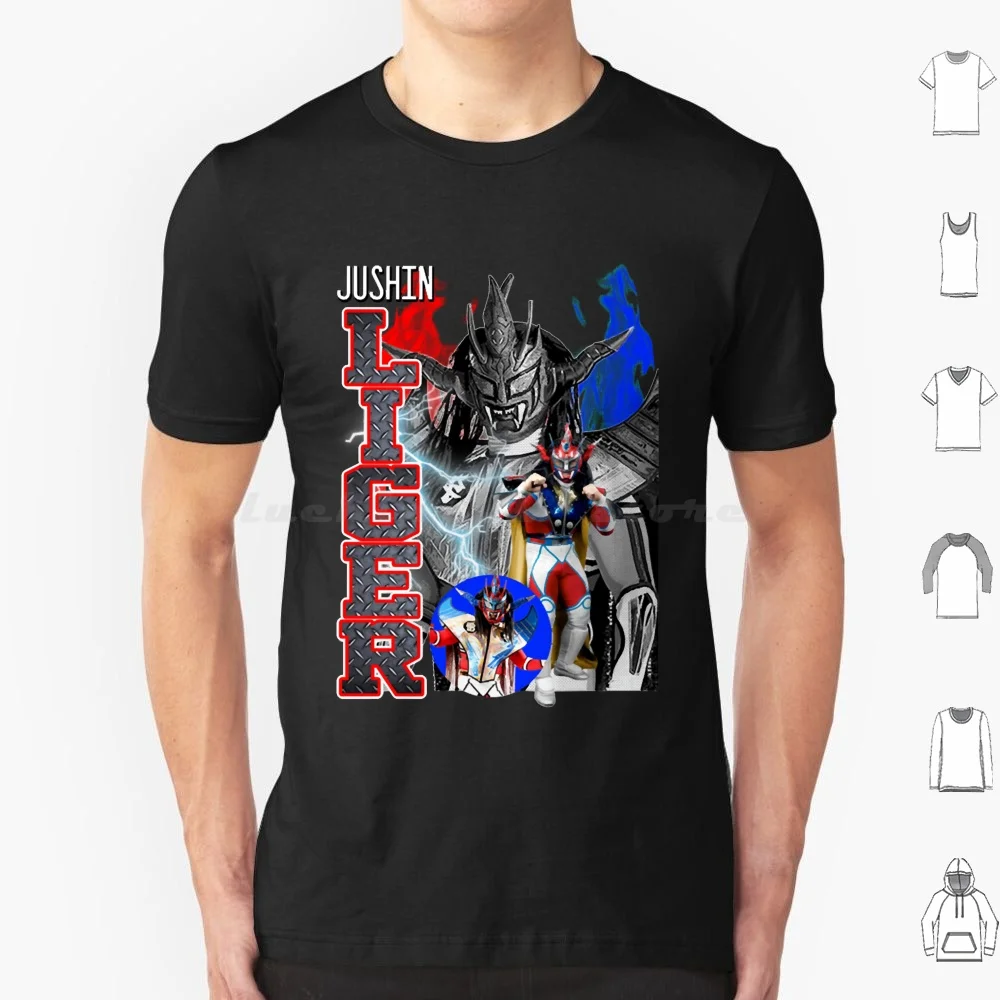 Jushin Thunder Liger Jushin Vintage camiseta de algodón hombres mujeres DIY estampado Jushin Thunde R Liger Vintage