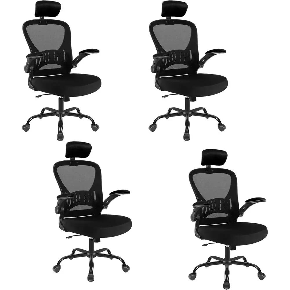 

Ergonomic Swivel Desk Chair with Adjustable Height, Lumbar Support, and Wheels for Home or Office Use