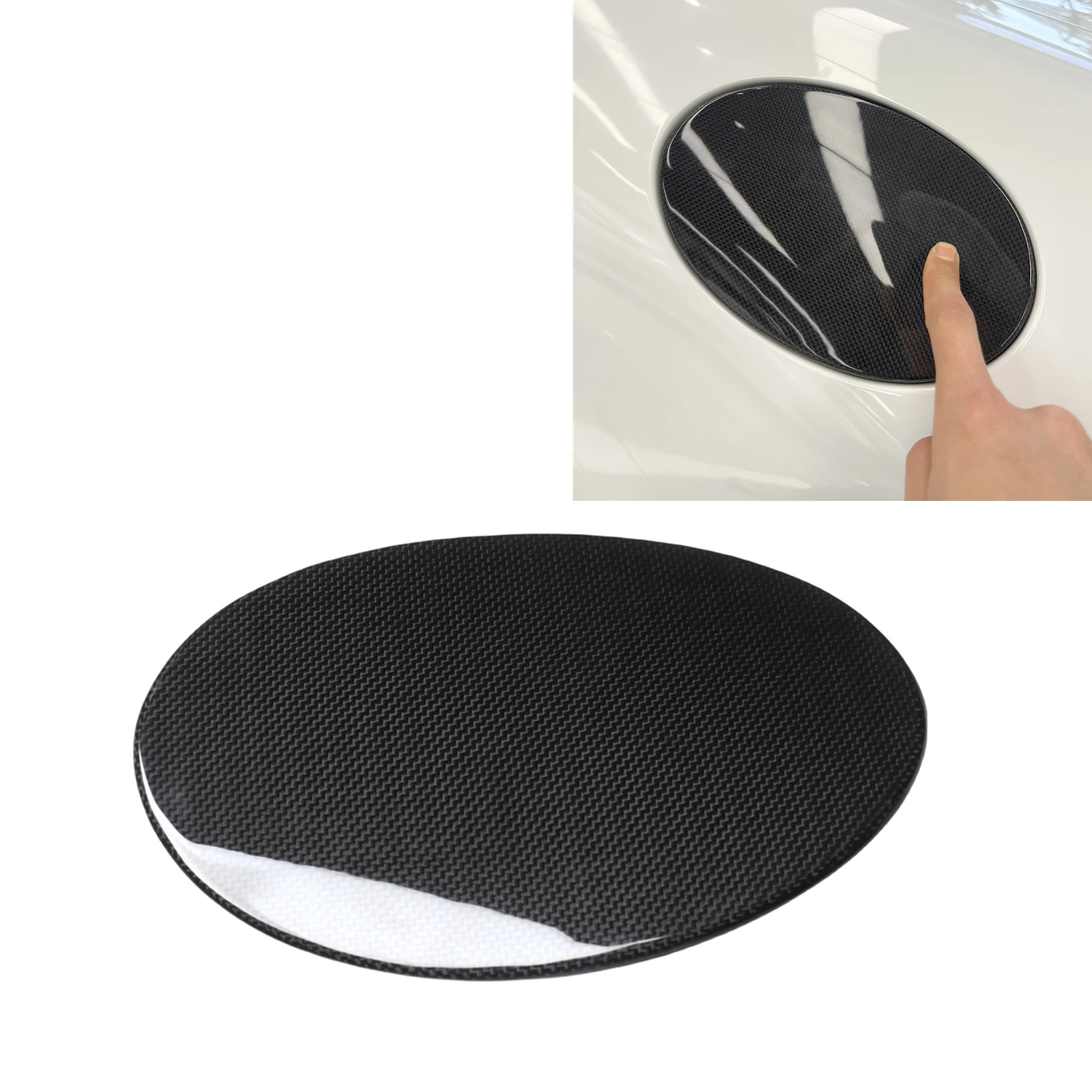 For Porsche 911 992 2020-2025 Dry Carbon Fiber Exterior Gas Oil Fuel Tank Cap Cover Trim