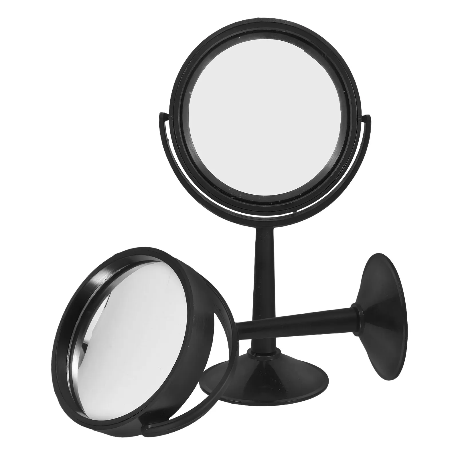 

2Pcs Clear Optical Glass Convex Concave Mirrors Sturdy Base for Physics Optical Experiments Science Education Classroom Teaching