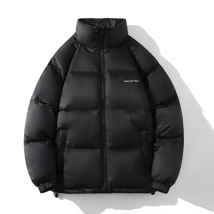 

Lightweight ort Puffer Jaet Men's Winter Thiened Fce Du down Warm Cold Resistant Coat American Couple Clothes