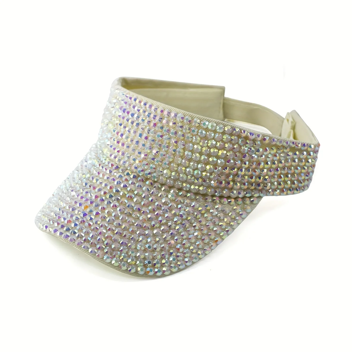 New Women's Shiny Rhinestone Sun Hat Adjustable Acrylic Baseball Cap suitable for outdoor activities holiday parties casual wear