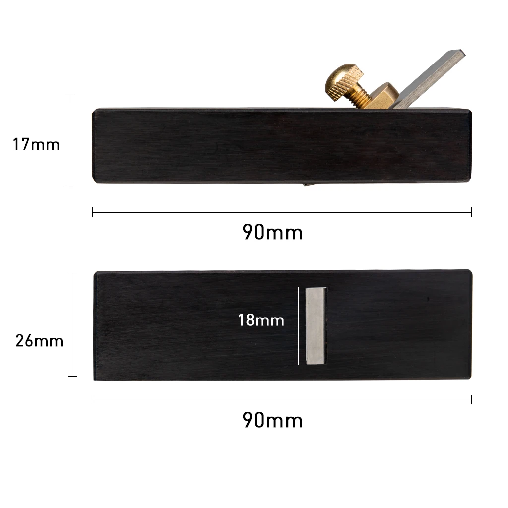 NAOMI DIY Plane Tools Woodworking Handle Wood Planer Japanese Ebony Mini Plane Bench