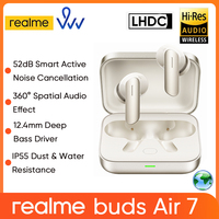 realme Buds Air 7 Global Version Earphone Bluetooth 5.4  Hi-Res LDAC 52dB Noise Reduction 2.0 Wireless Headphone Buds Air7
