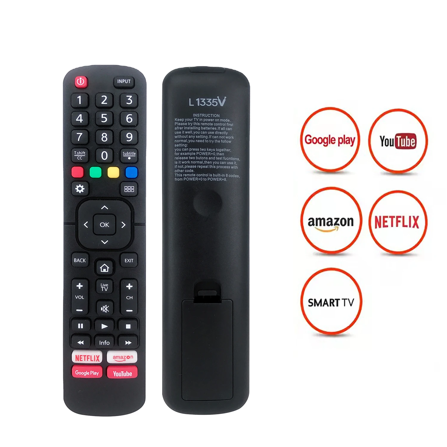 Remote Control Suitable for HISENSE Smart TV EN2G27 EN2X27HS EN2T27HS EN2BM27H EN2BN27H EN2BL27H EN2BK27H