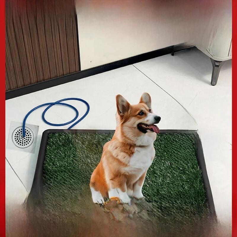 

PetPot Lawn Pad Dog Toilet Training Urinal for Small to Medium Dogs Straight Drainage Pet Supplies Non Foldable Large Size