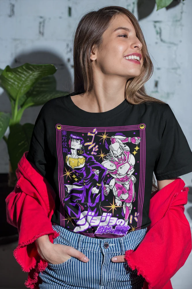 JoJo's Bizarre T-Shirt Adventure JoJo Anime Manga Jolyne Jotaro shirt All Size