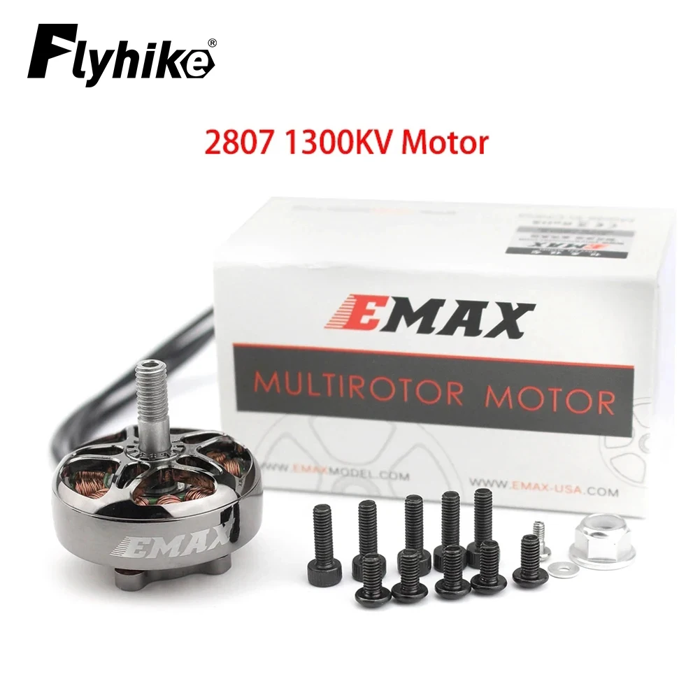 EMAX ECOII 시리즈 FPV 드론용 브러시리스 모터, ECO II 2807 6S 1300KV, 4 개