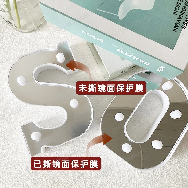 LED Luminous Alphabet Number Sign Light Ins Style Decorative Wedding Proposal Birthday Party Scene Layout Ornament