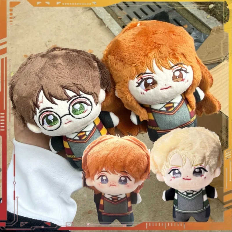 10cm Pluszowe Figurki Harry'ego Pottera Anime Malfoy Hermione Ron Cosplay Kreskówkowe Zabawki Bawełniane Breloczki Dekoracja Plecaka Prezent ACG