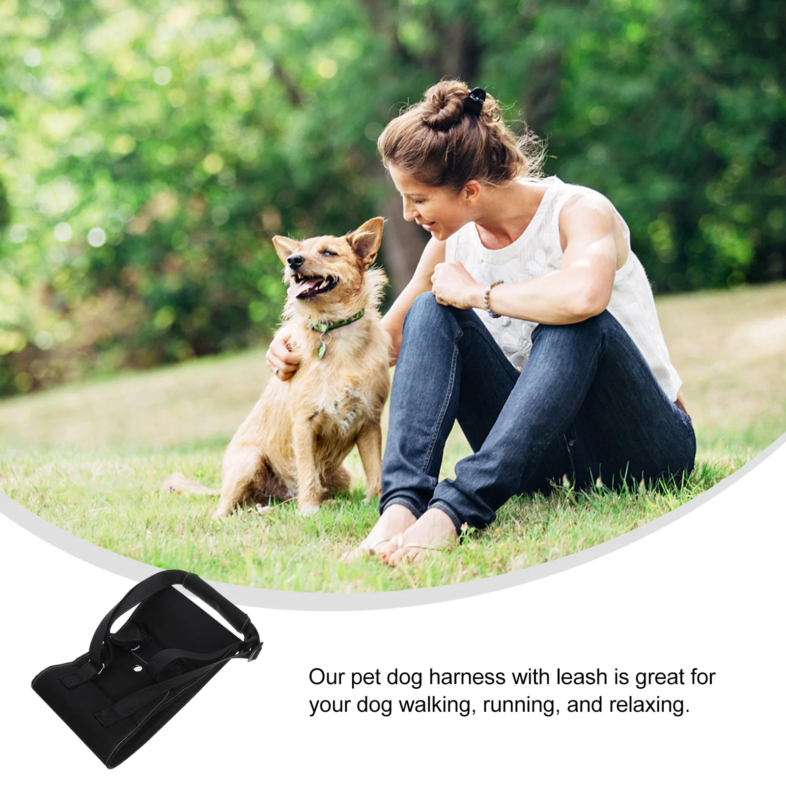 

Reflective Dog Harness Lightweight Breathable Mesh Walking Leash Outdoor Pet Suspenders Vest Dog Traction H