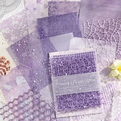 15 pcs Creative mesh handmade collage material Bag Mixed material Hand tent non-stick decorative Junk Journal Supplies