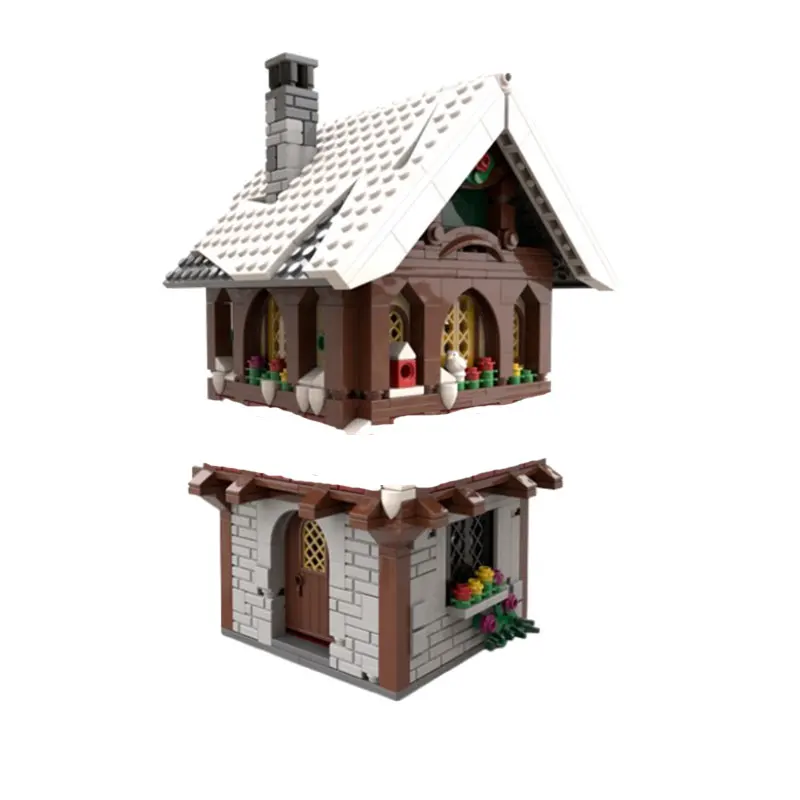 

MOC-126956 961 шт. креативное здание Викинг Иглу маленькие частицы сборный блок игрушечная модель подарочный набор орнамент