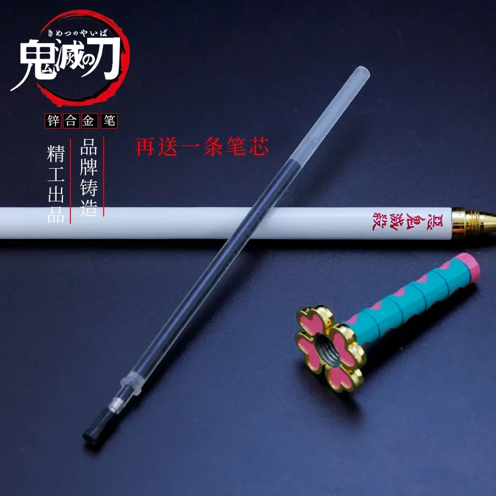 Espada demon slayer kanroji mitsuri, caneta de carbono, liga katana, modelo de arma de anime japonês, periféricos de anime, presente para crianças