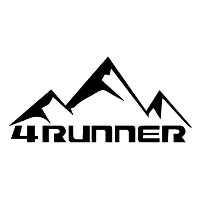 

18.6cm*8.8cm 4 RUNNER Contend In Mountain Interesting Vinyl Car Sticker Transparent Window Decal