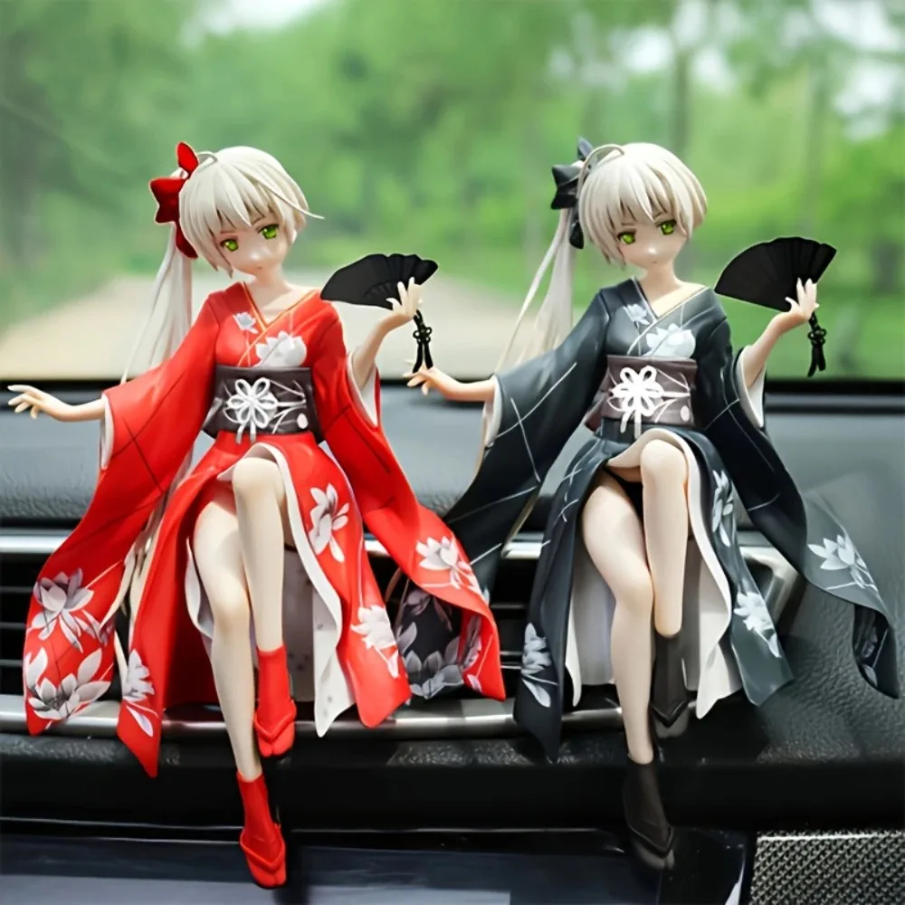 Anime Cute Action Figure Decorations Home And Car Decoration Beautiful And Durable Car Accessories For Girls Series image 6