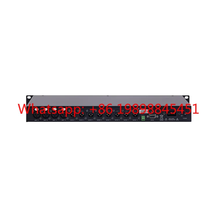 Thinuna DAP-0408 II WiFi DSP Audio Processor, 4In 8Out Digital Echo Effect for Stage Karaoke
