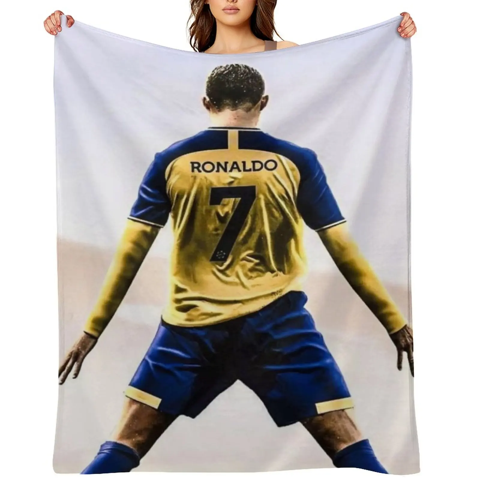 

CR7 Al Nassr New Throw Blanket Baby blankets ands Sofas Blankets