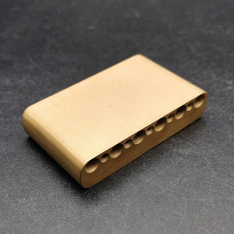 37.5MM Ultra Solid Fat 10.4MM Brass Tremolo Block for Tremolo Bridge of Electric Guitar 63x13.5x37.5MM Brass