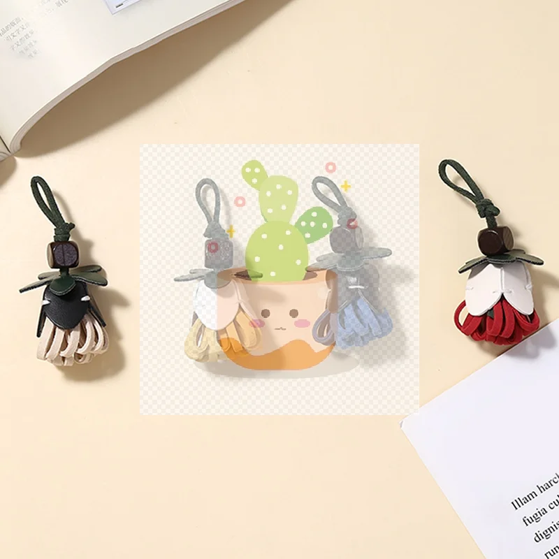 

Цветочные кожаные сумки, очаровательные украшения, цветочные усовершенствованные декоративные подвесные сумки, аксессуары, автомобильная сумка с кисточками