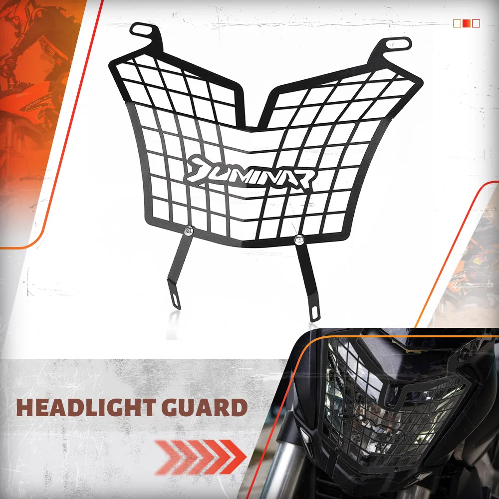 

FOR BAJAJ DOMINAR250 / 400 T5-5754 Aluminium Motorcycle Accessories Headlight Guard Grille Protection Cover Protector All Years